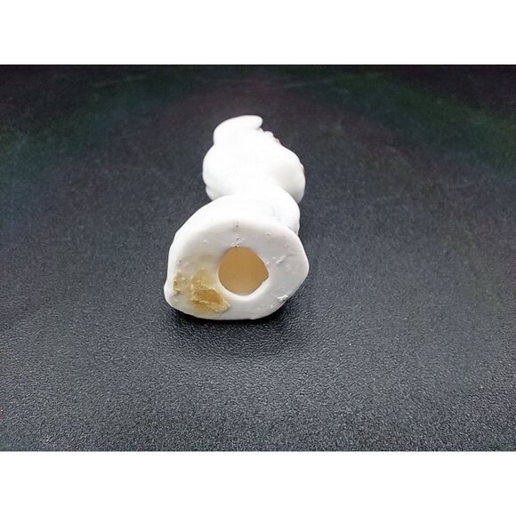 Ceramic Bunny Figurine With Pink Flower Accent Vintage 2 In Glossy Hand Painted - Picture 15 of 16